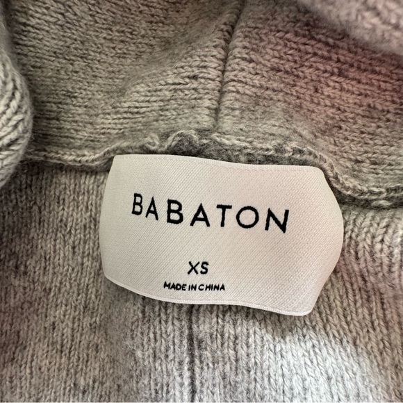 Babaton Gray Open-Front Cardigan Sweater XS - Picture 3 of 7